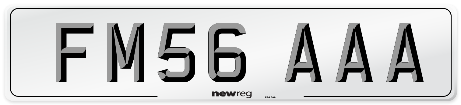 FM56 AAA Number Plate from New Reg